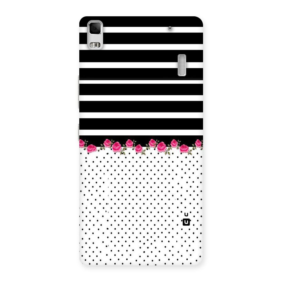 Classic Polka Stripes Back Case for Lenovo A7000