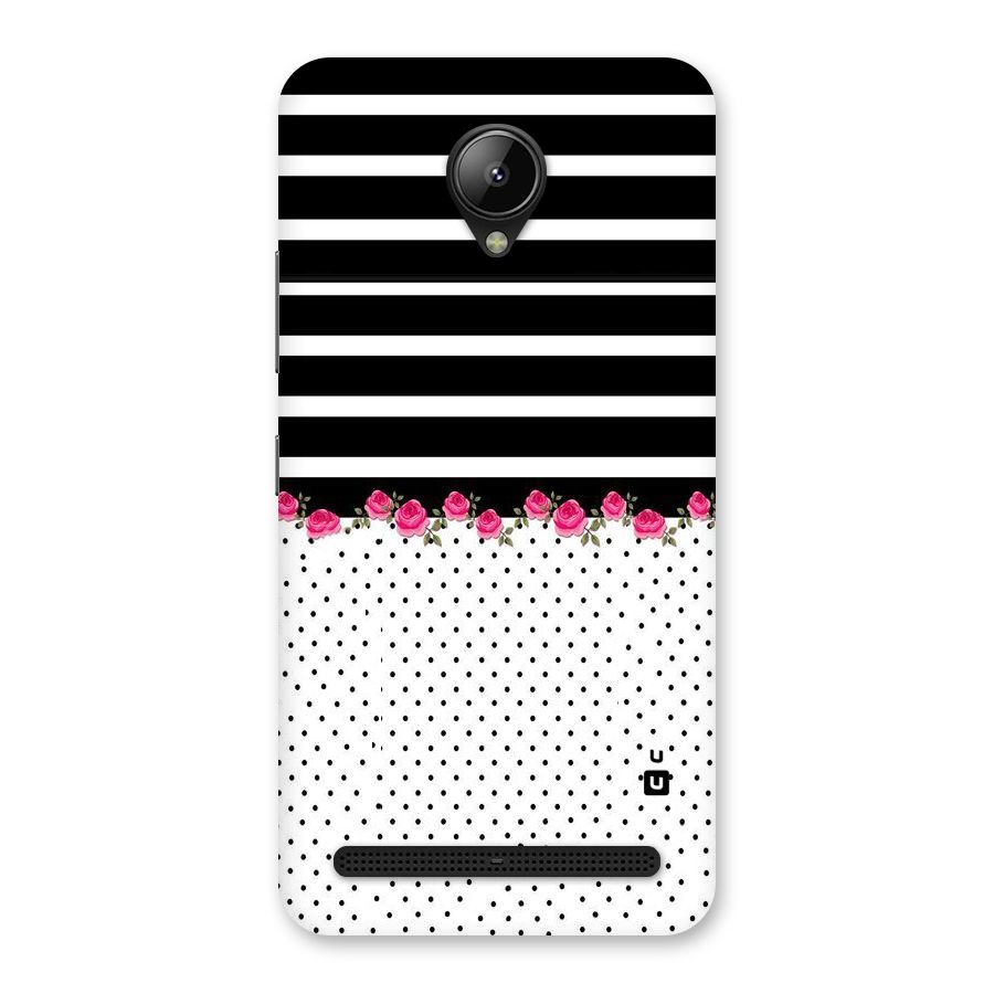 Classic Polka Stripes Back Case for Lenovo C2