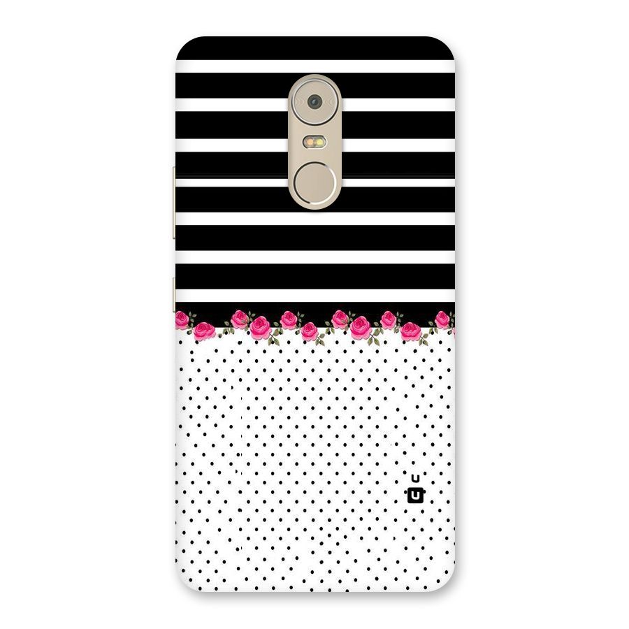 Classic Polka Stripes Back Case for Lenovo K6 Note