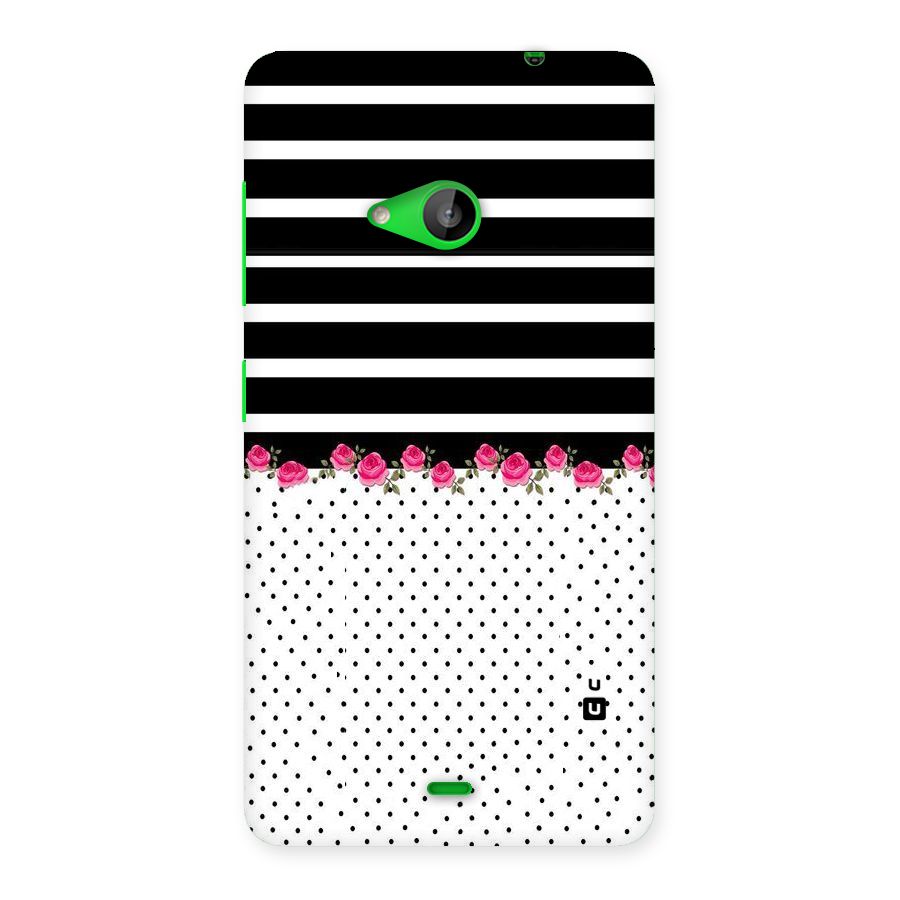 Classic Polka Stripes Back Case for Lumia 535