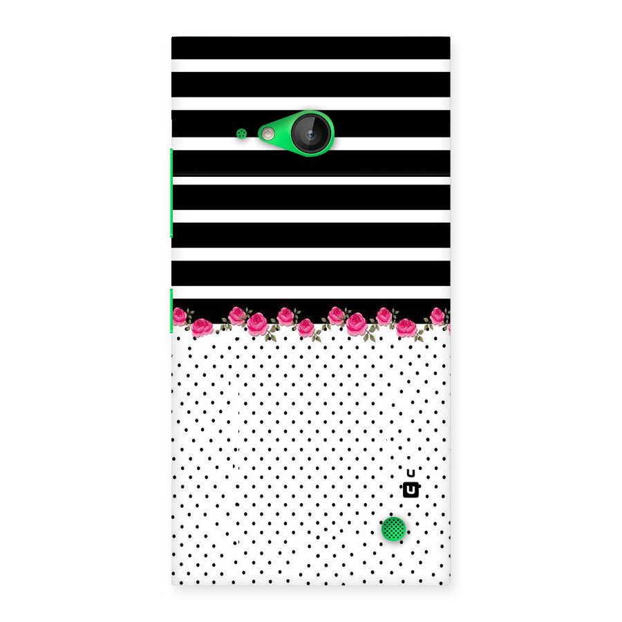 Classic Polka Stripes Back Case for Lumia 730