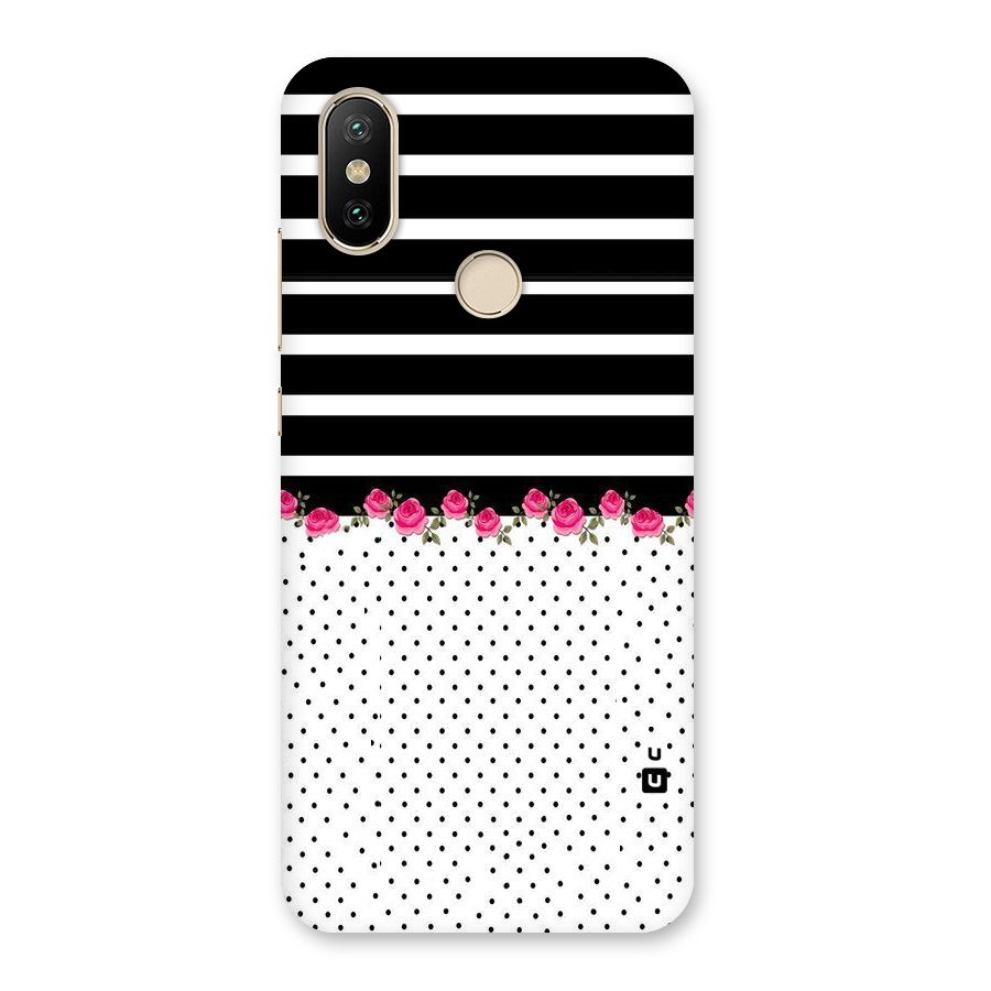 Classic Polka Stripes Back Case for Mi A2