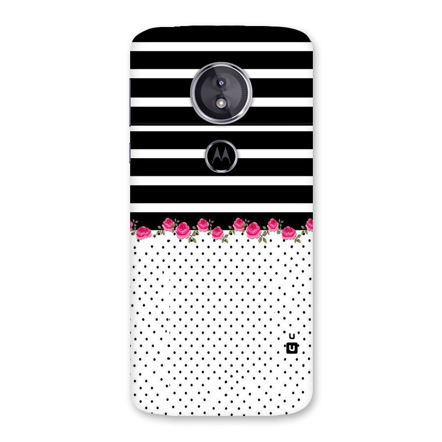 Classic Polka Stripes Back Case for Moto E5