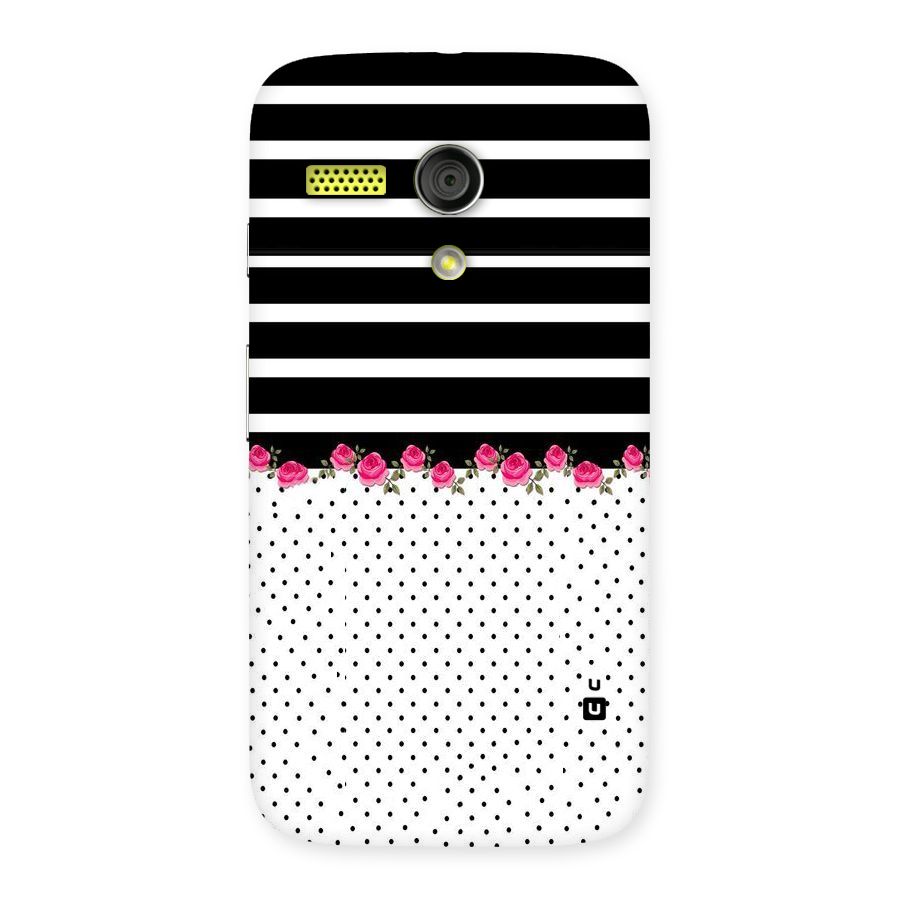 Classic Polka Stripes Back Case for Moto G