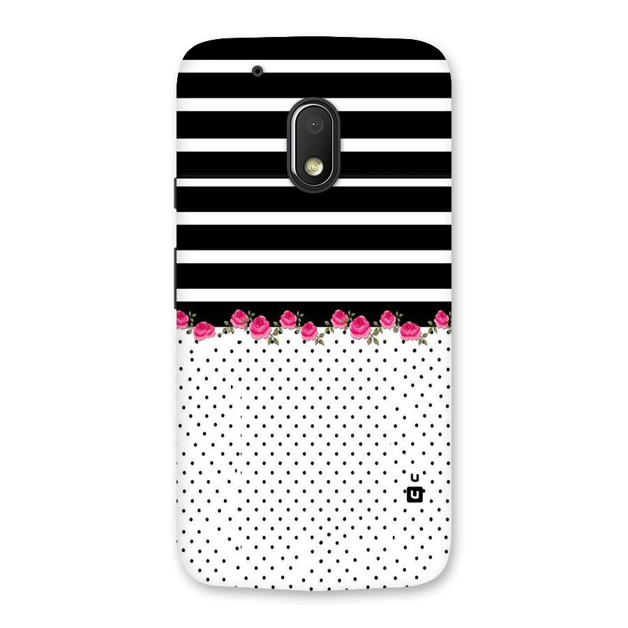 Classic Polka Stripes Back Case for Moto G4 Play