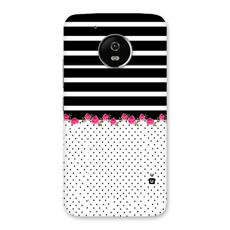 Classic Polka Stripes Back Case for Moto G5