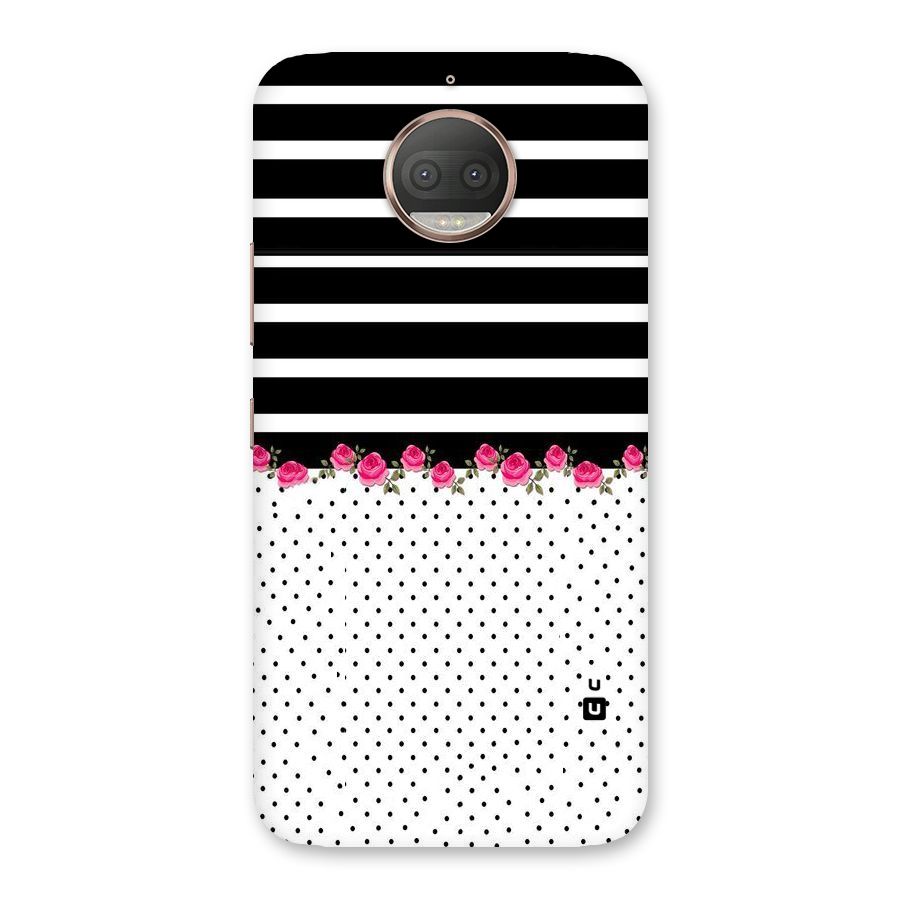 Classic Polka Stripes Back Case for Moto G5s Plus