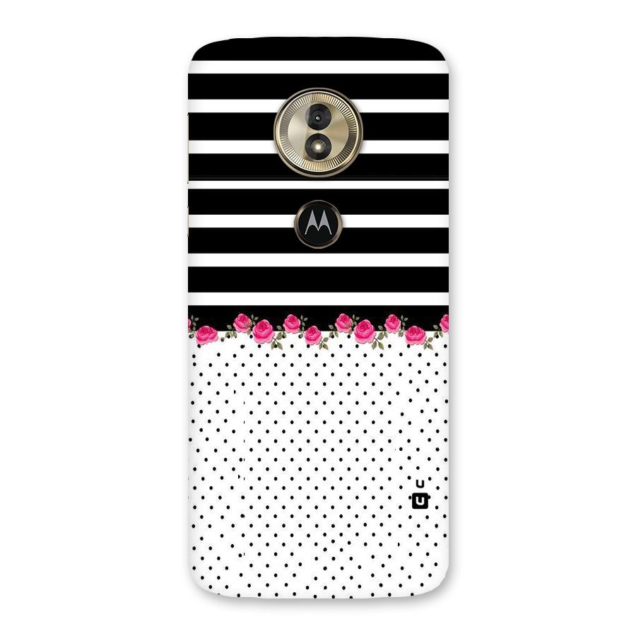 Classic Polka Stripes Back Case for Moto G6 Play