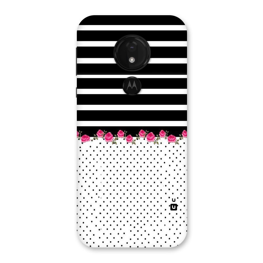 Classic Polka Stripes Back Case for Moto G7 Power