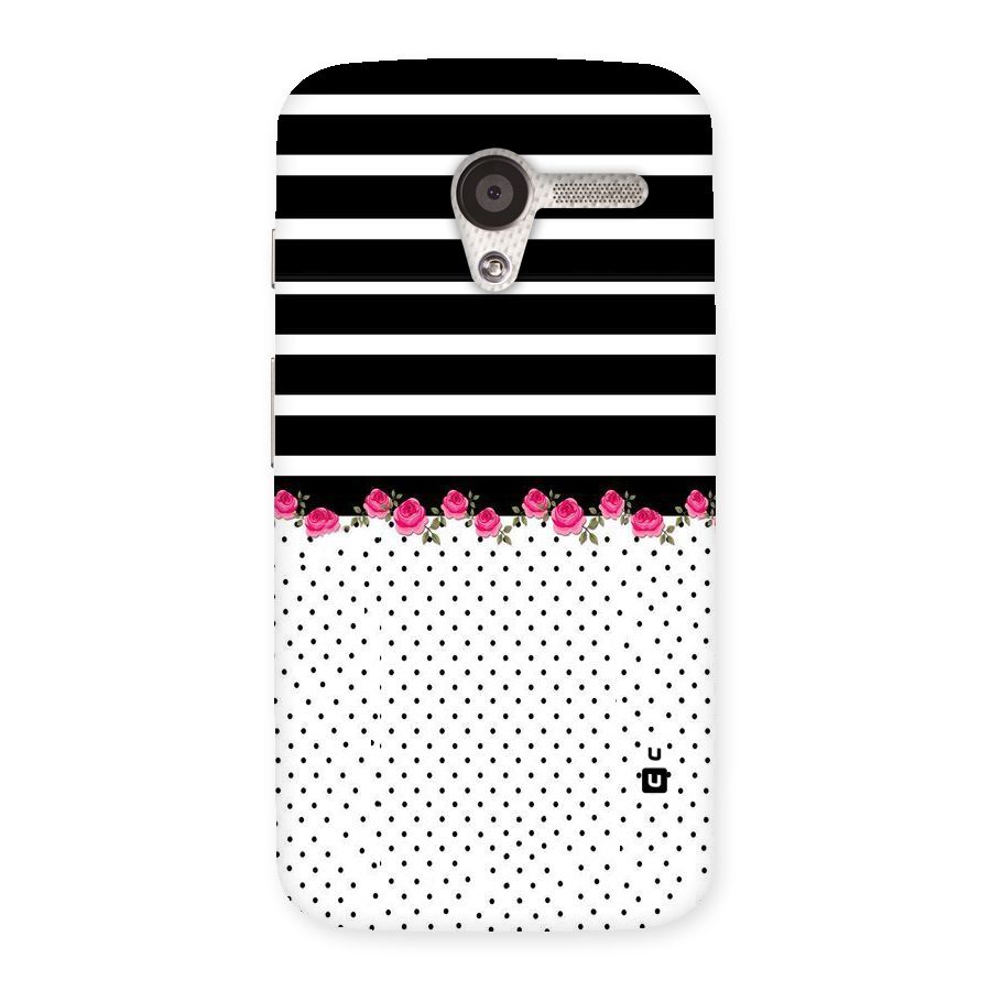Classic Polka Stripes Back Case for Moto X