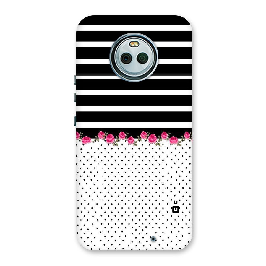 Classic Polka Stripes Back Case for Moto X4