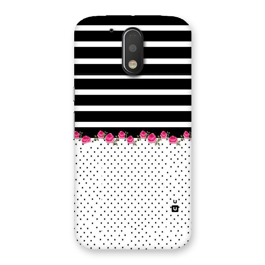 Classic Polka Stripes Back Case for Motorola Moto G4 Plus