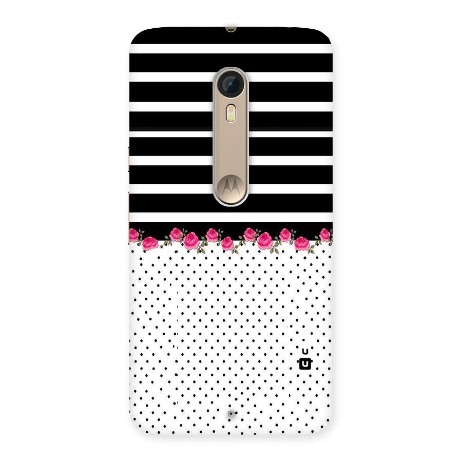 Classic Polka Stripes Back Case for Motorola Moto X Style