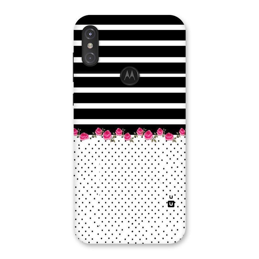 Classic Polka Stripes Back Case for Motorola One Power