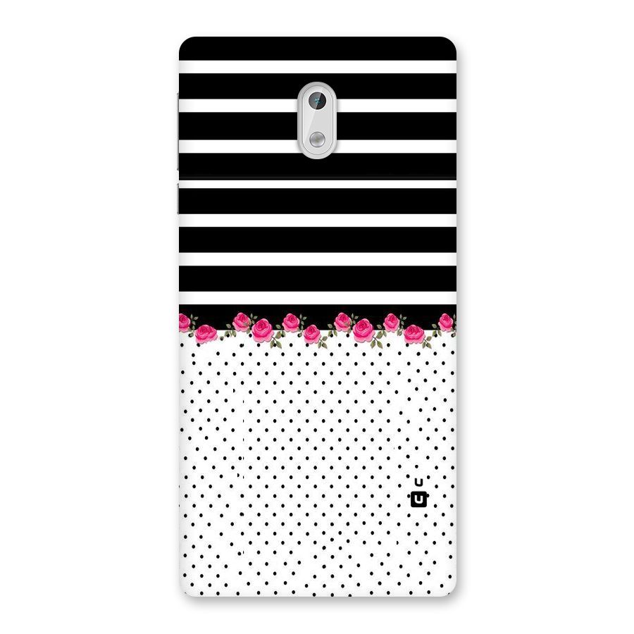 Classic Polka Stripes Back Case for Nokia 3