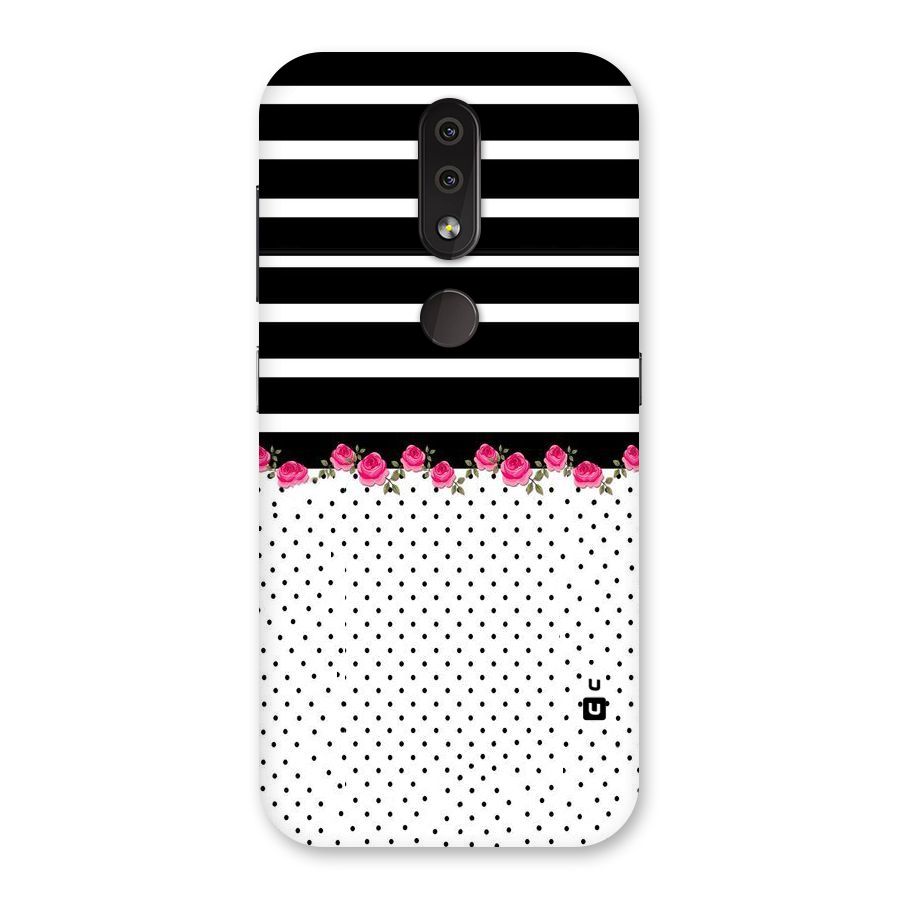 Classic Polka Stripes Back Case for Nokia 4.2