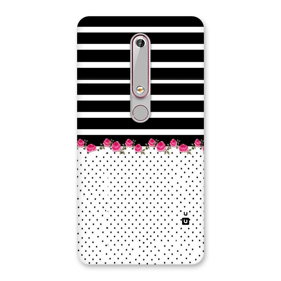Classic Polka Stripes Back Case for Nokia 6.1