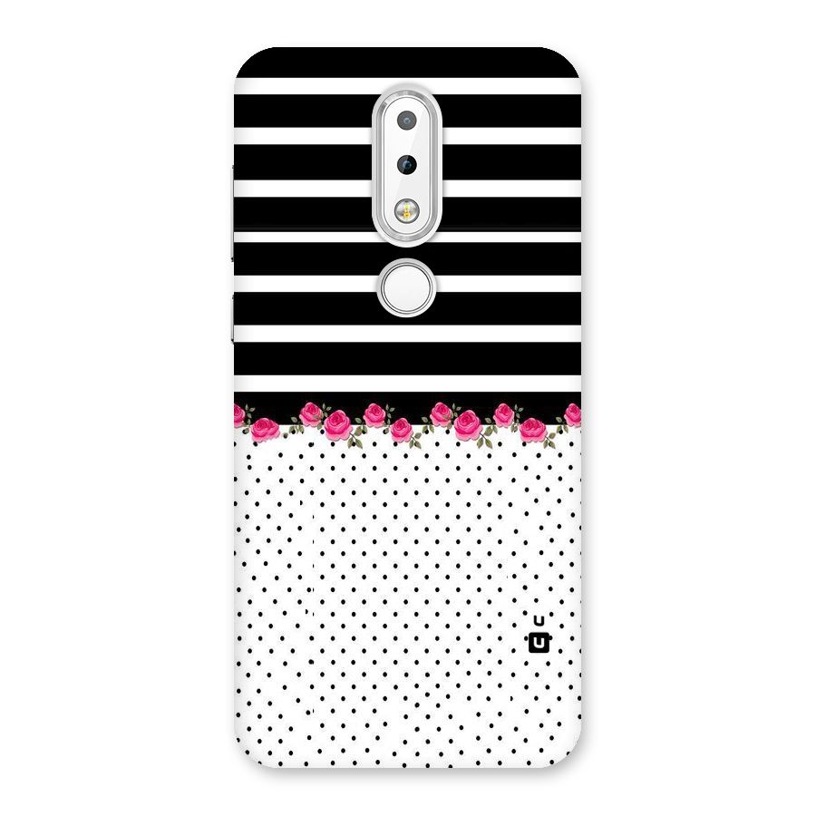 Classic Polka Stripes Back Case for Nokia 6.1 Plus