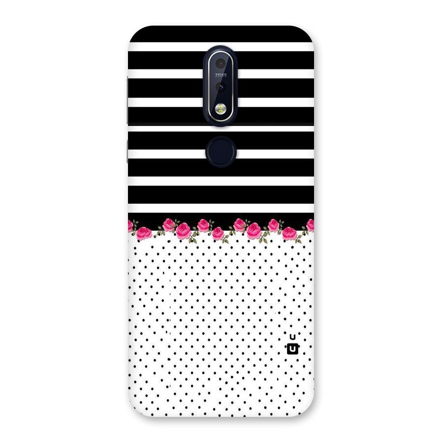 Classic Polka Stripes Back Case for Nokia 7.1