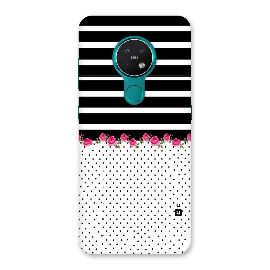 Classic Polka Stripes Back Case for Nokia 7.2