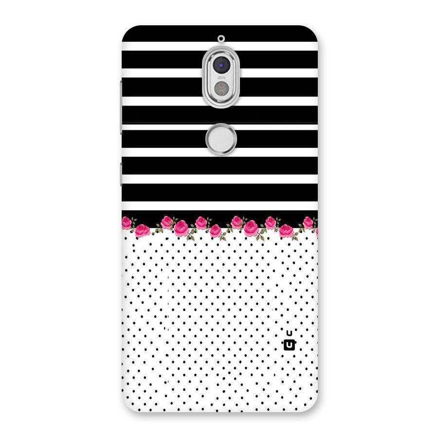 Classic Polka Stripes Back Case for Nokia 7