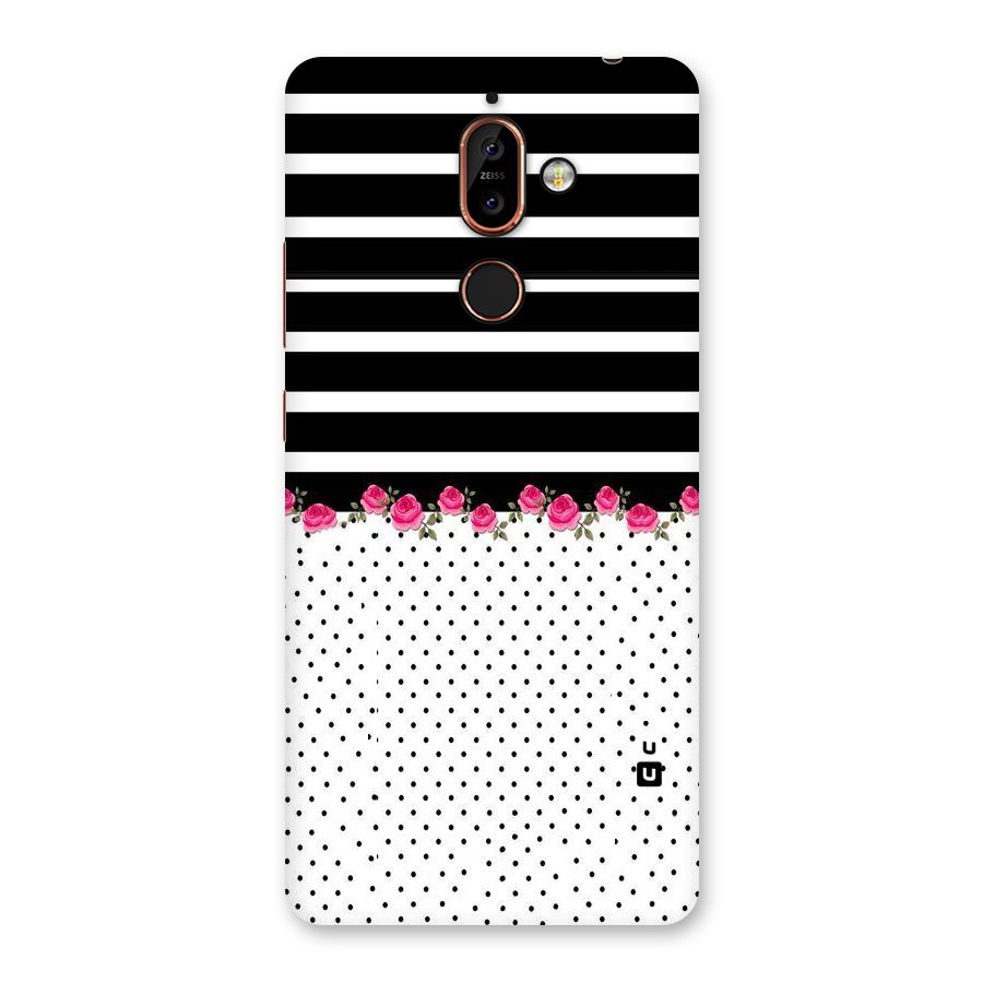 Classic Polka Stripes Back Case for Nokia 7 Plus