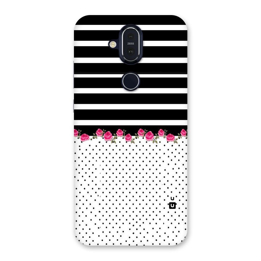 Classic Polka Stripes Back Case for Nokia 8.1