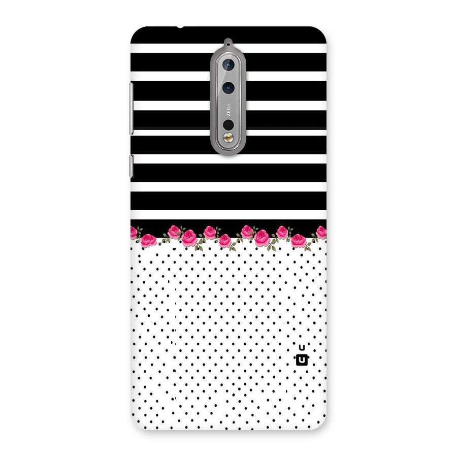 Classic Polka Stripes Back Case for Nokia 8