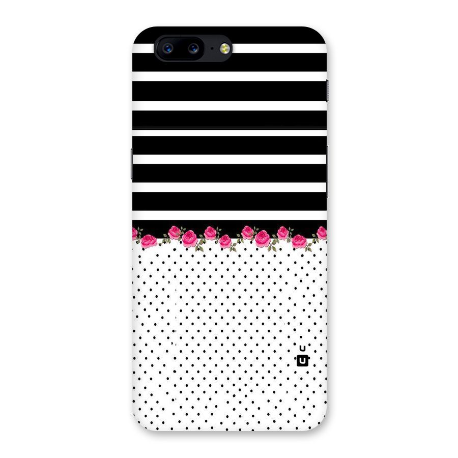 Classic Polka Stripes Back Case for OnePlus 5
