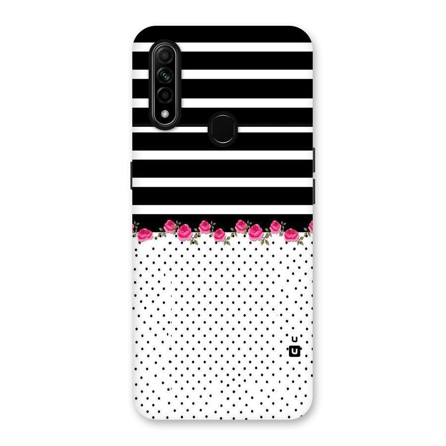 Classic Polka Stripes Back Case for Oppo A31