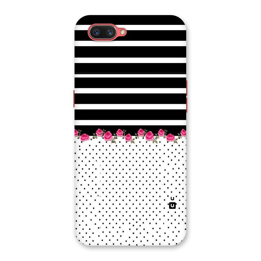 Classic Polka Stripes Back Case for Oppo A3s