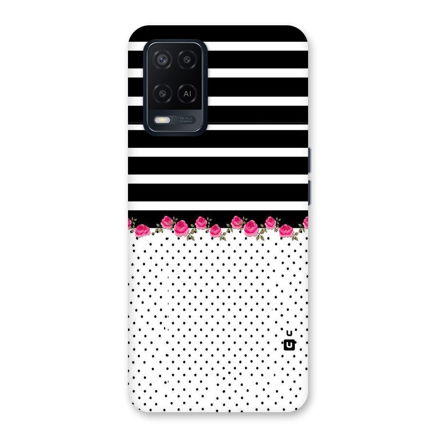 Classic Polka Stripes Back Case for Oppo A54