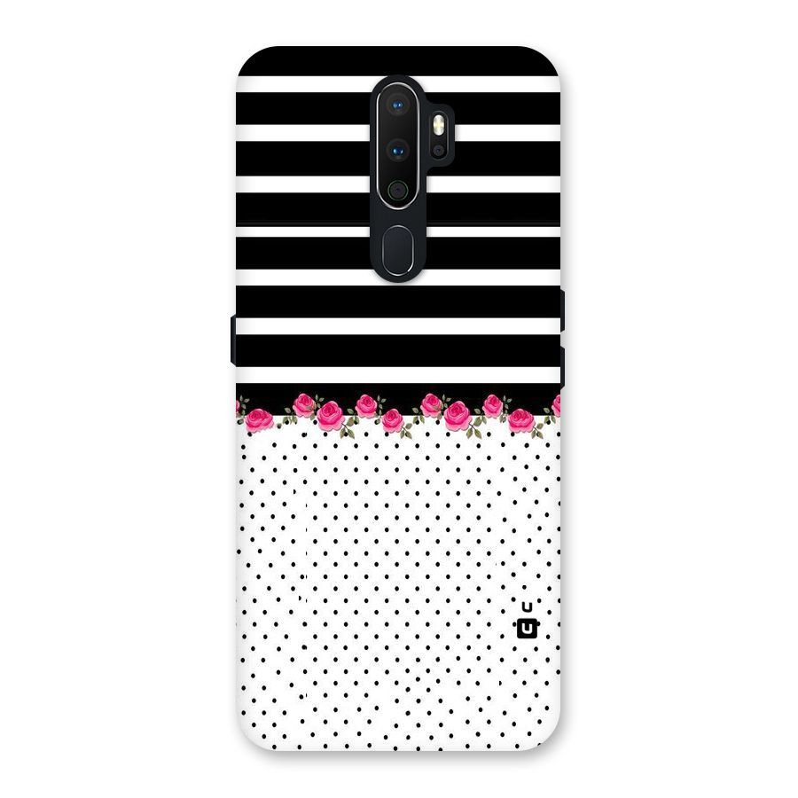 Classic Polka Stripes Back Case for Oppo A5 (2020)