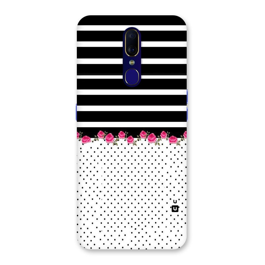 Classic Polka Stripes Back Case for Oppo F11