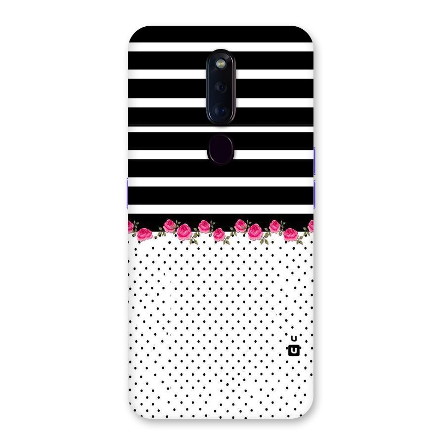 Classic Polka Stripes Back Case for Oppo F11 Pro