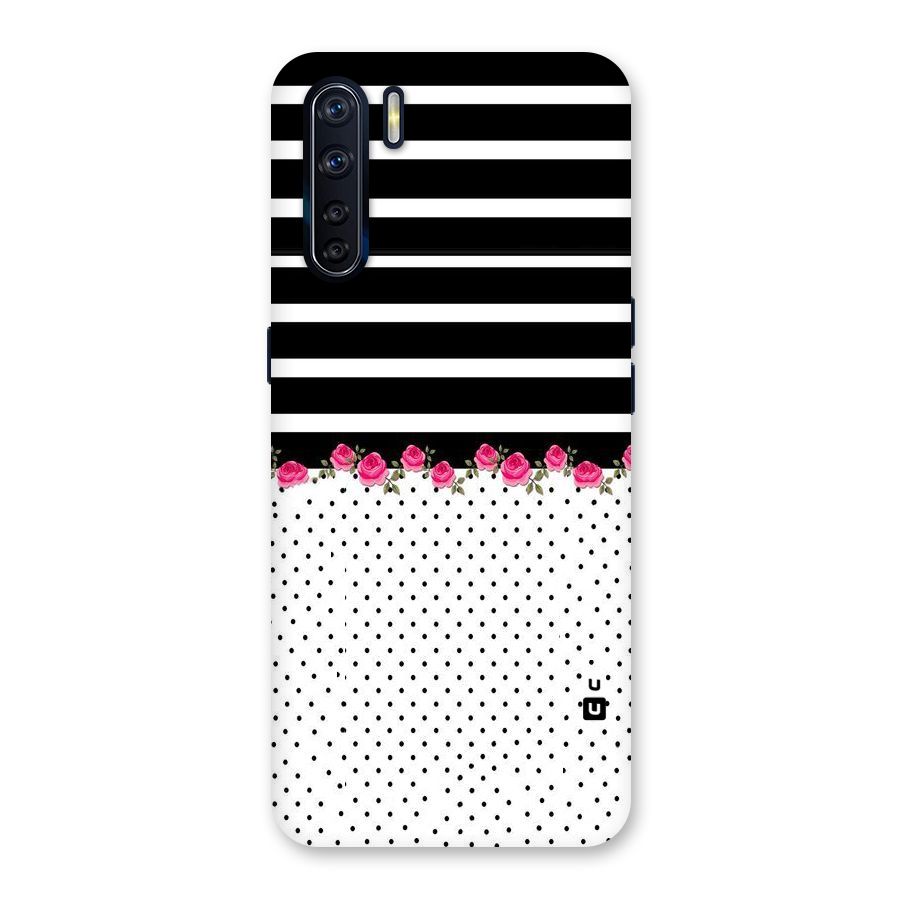 Classic Polka Stripes Back Case for Oppo F15