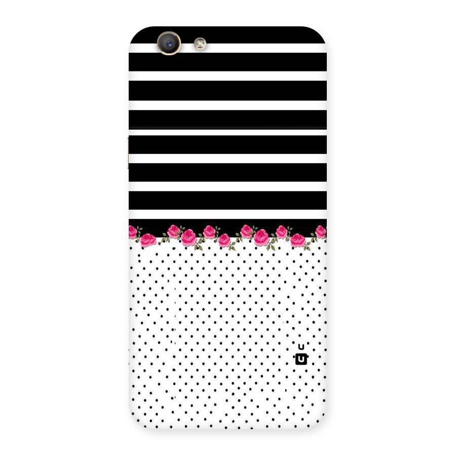 Classic Polka Stripes Back Case for Oppo F1s