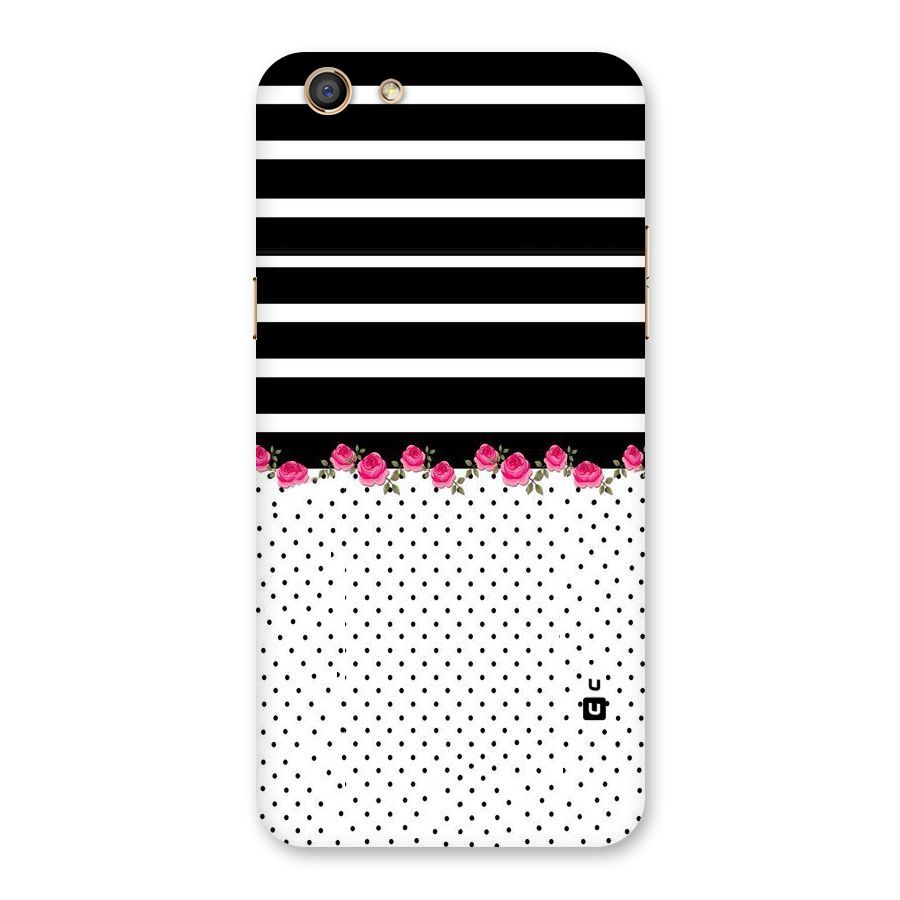 Classic Polka Stripes Back Case for Oppo F3