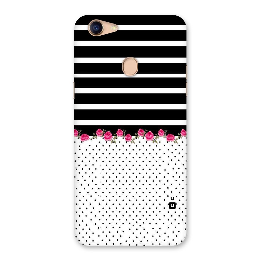 Classic Polka Stripes Back Case for Oppo F5