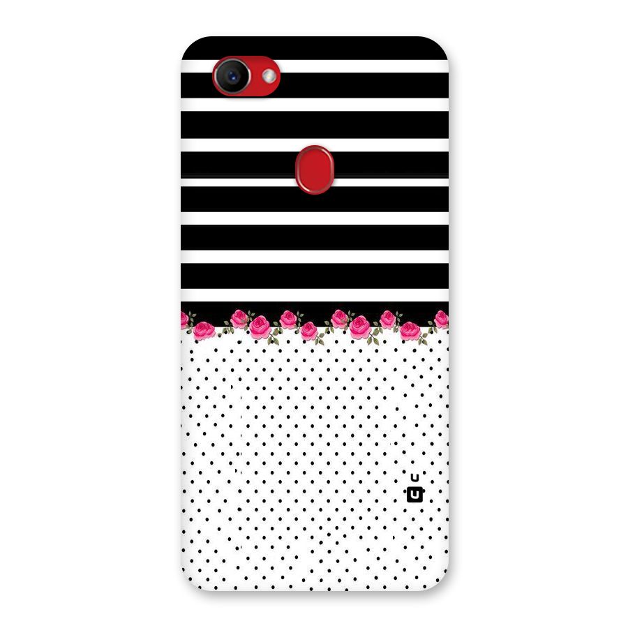 Classic Polka Stripes Back Case for Oppo F7