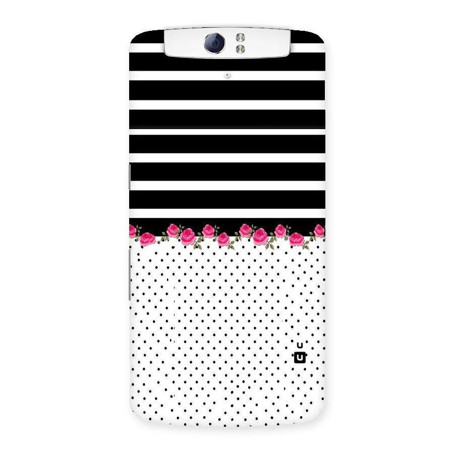 Classic Polka Stripes Back Case for Oppo N1