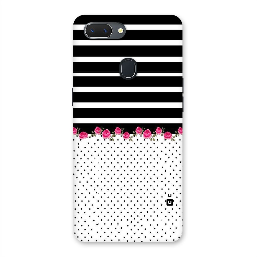 Classic Polka Stripes Back Case for Oppo Realme 2