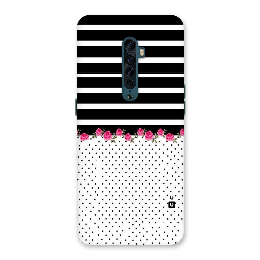 Classic Polka Stripes Back Case for Oppo Reno2
