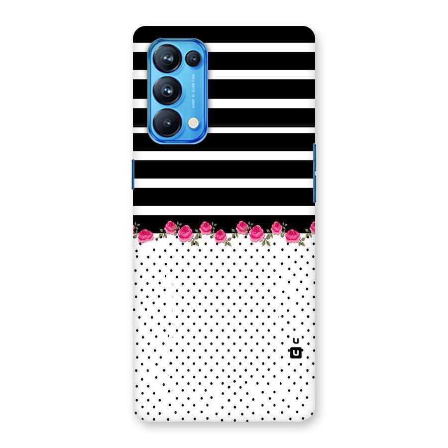 Classic Polka Stripes Back Case for Oppo Reno5 Pro 5G