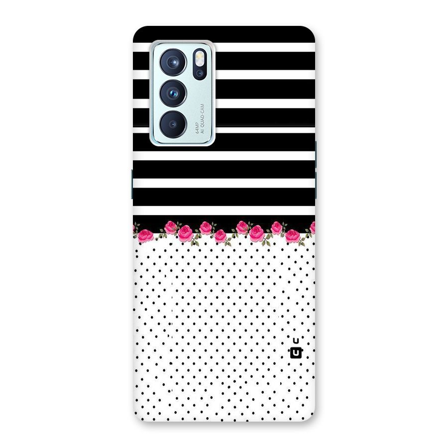 Classic Polka Stripes Back Case for Oppo Reno6 Pro 5G
