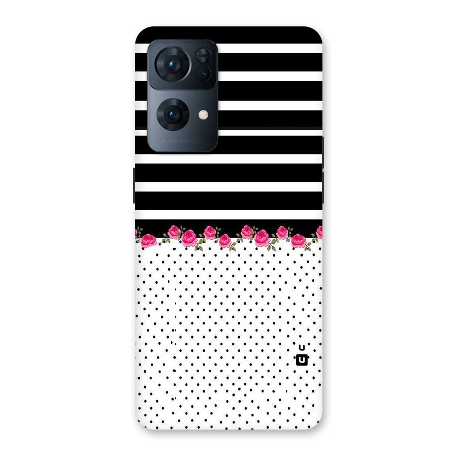 Classic Polka Stripes Back Case for Oppo Reno7 Pro 5G