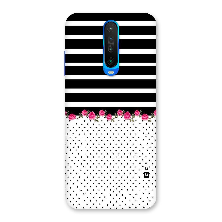 Classic Polka Stripes Back Case for Poco X2