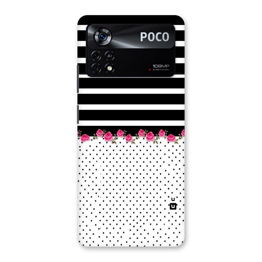 Classic Polka Stripes Back Case for Poco X4 Pro 5G