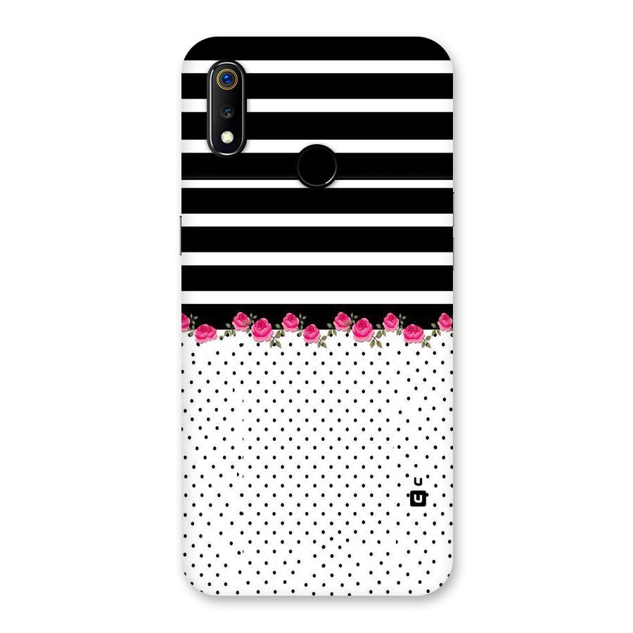 Classic Polka Stripes Back Case for Realme 3