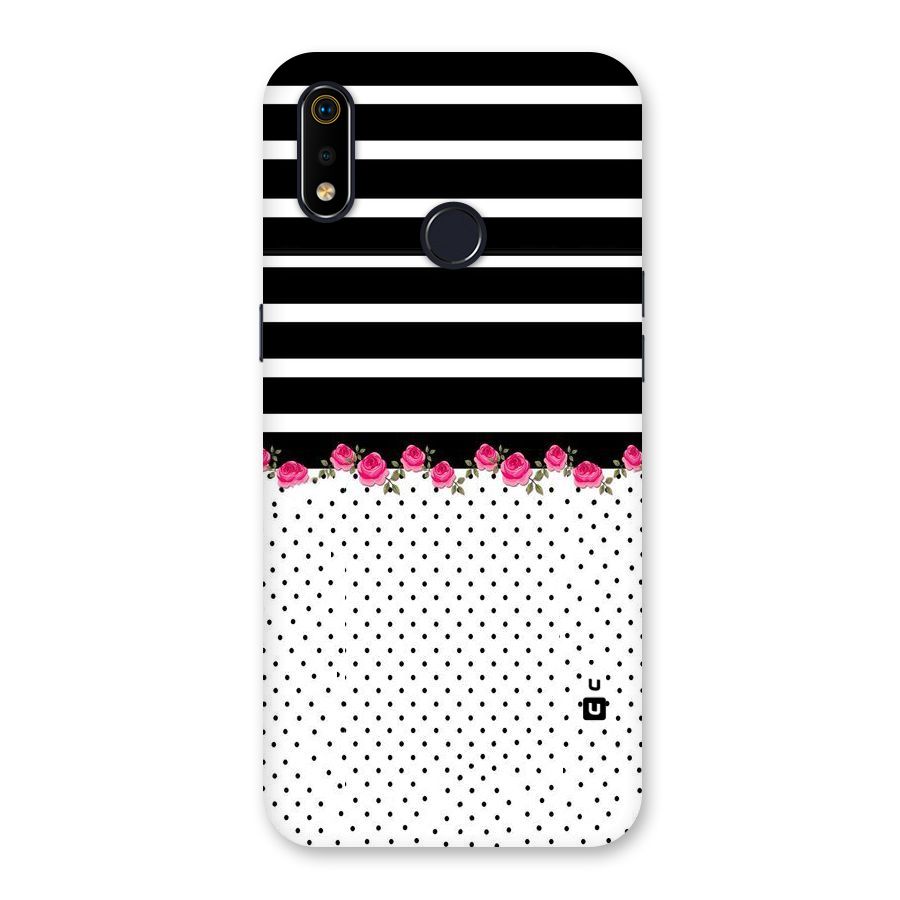 Classic Polka Stripes Back Case for Realme 3i